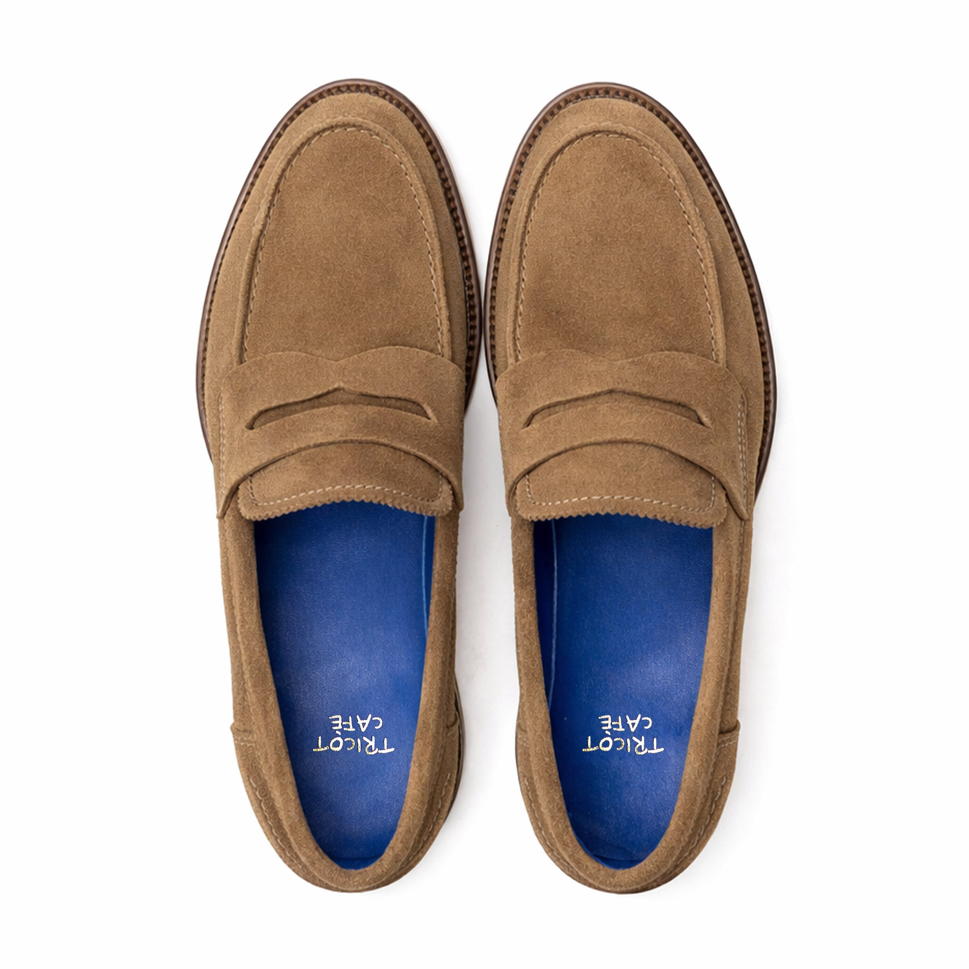 Scarpe Mocassino Penny Loafer da uomo scamosciate
