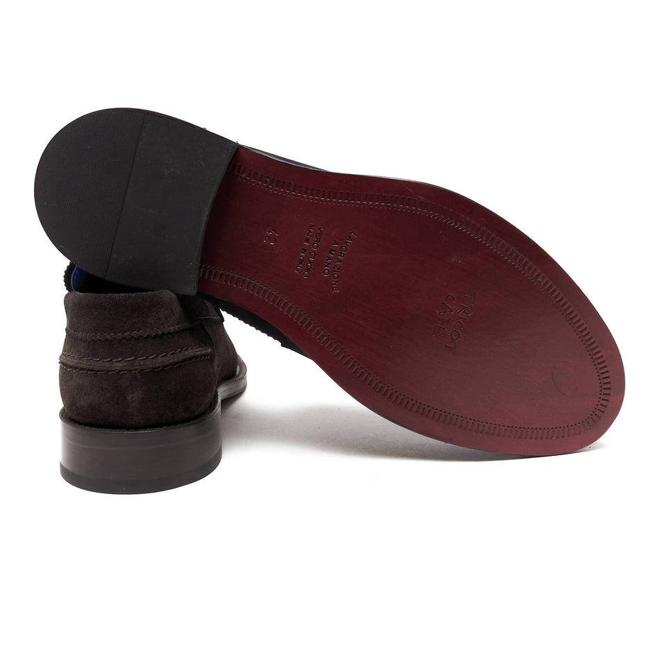 Scarpe Mocassino Penny Loafer da uomo scamosciate