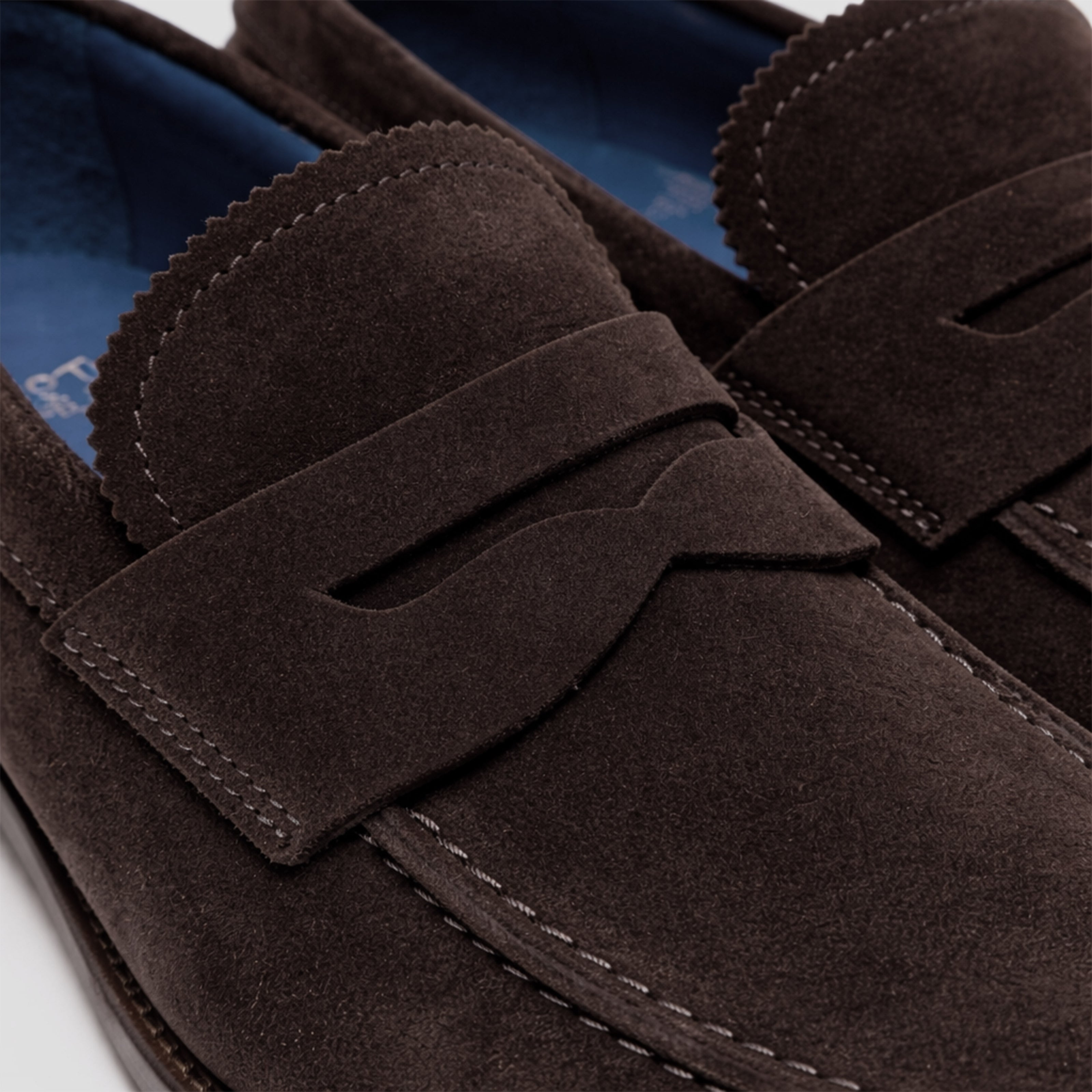 Scarpe Mocassino Penny Loafer da uomo scamosciate