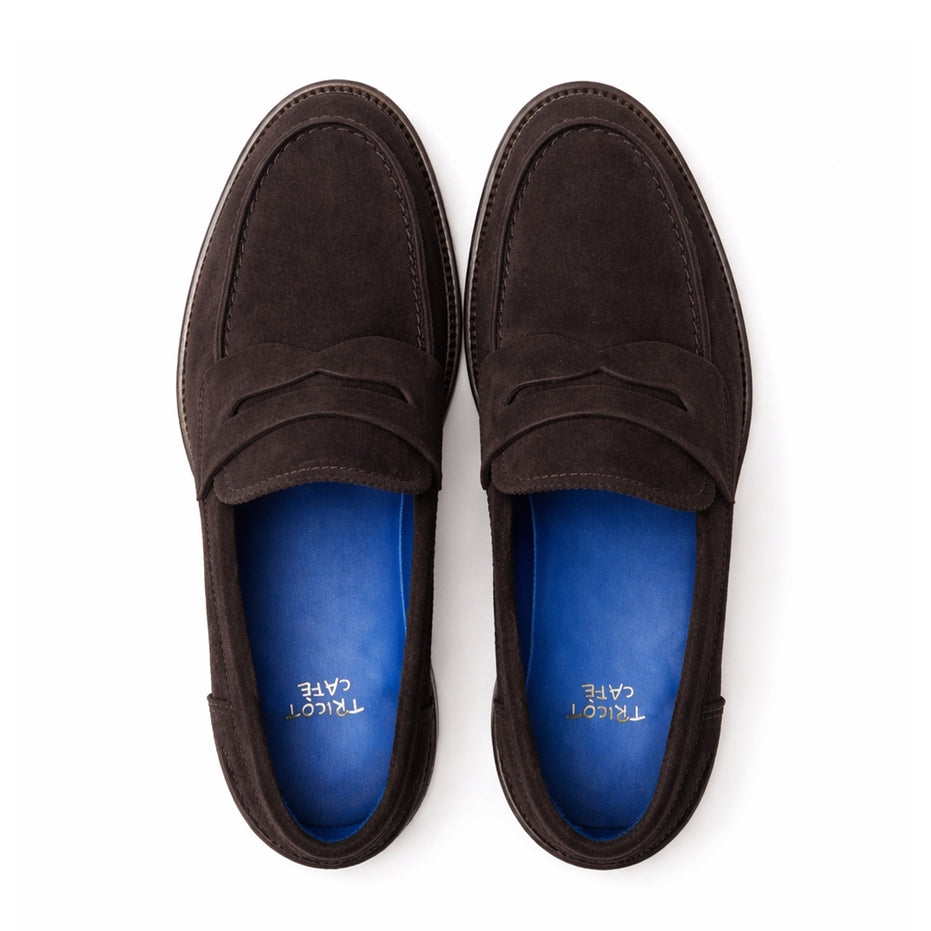Scarpe Mocassino Penny Loafer da uomo scamosciate