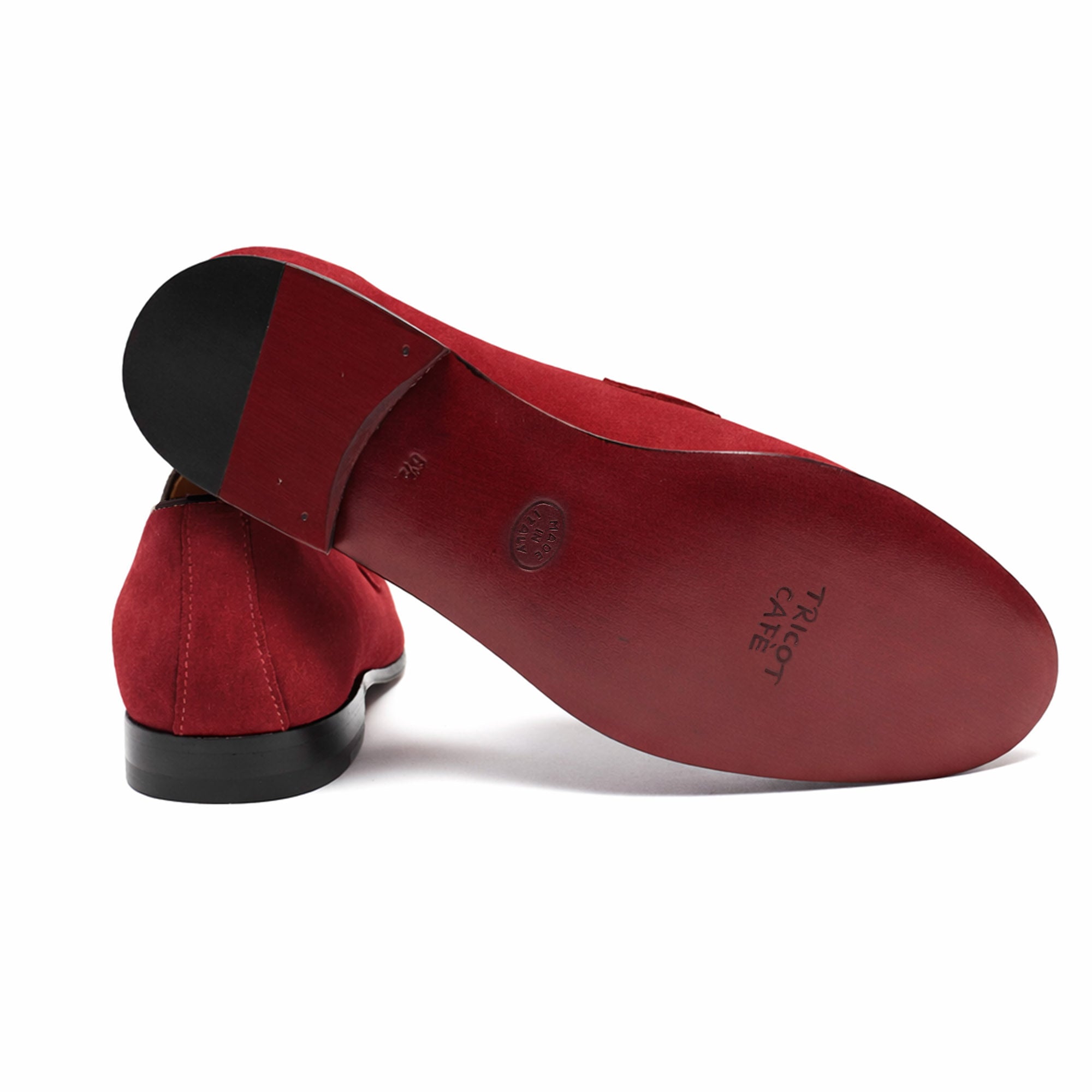Scarpa Mocassino scamosciato da uomo con staffa morsetto – Suola cuoio