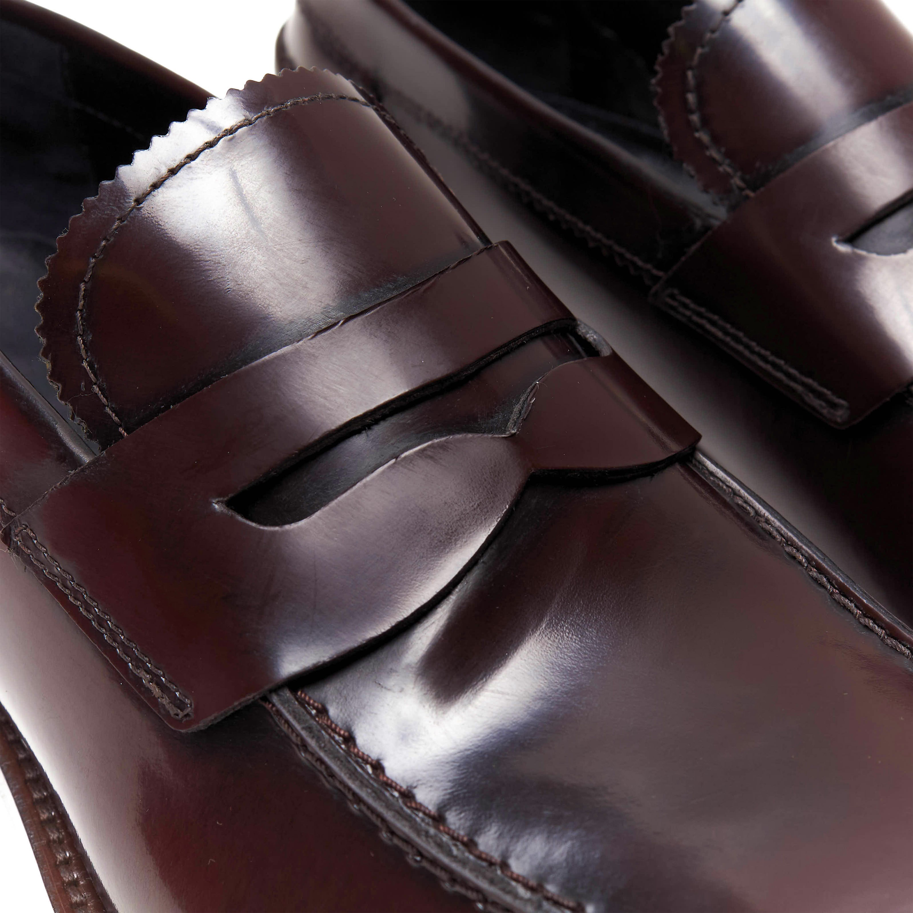 Scarpe - Mocassino penny loafer da uomo in vitello spazzolato