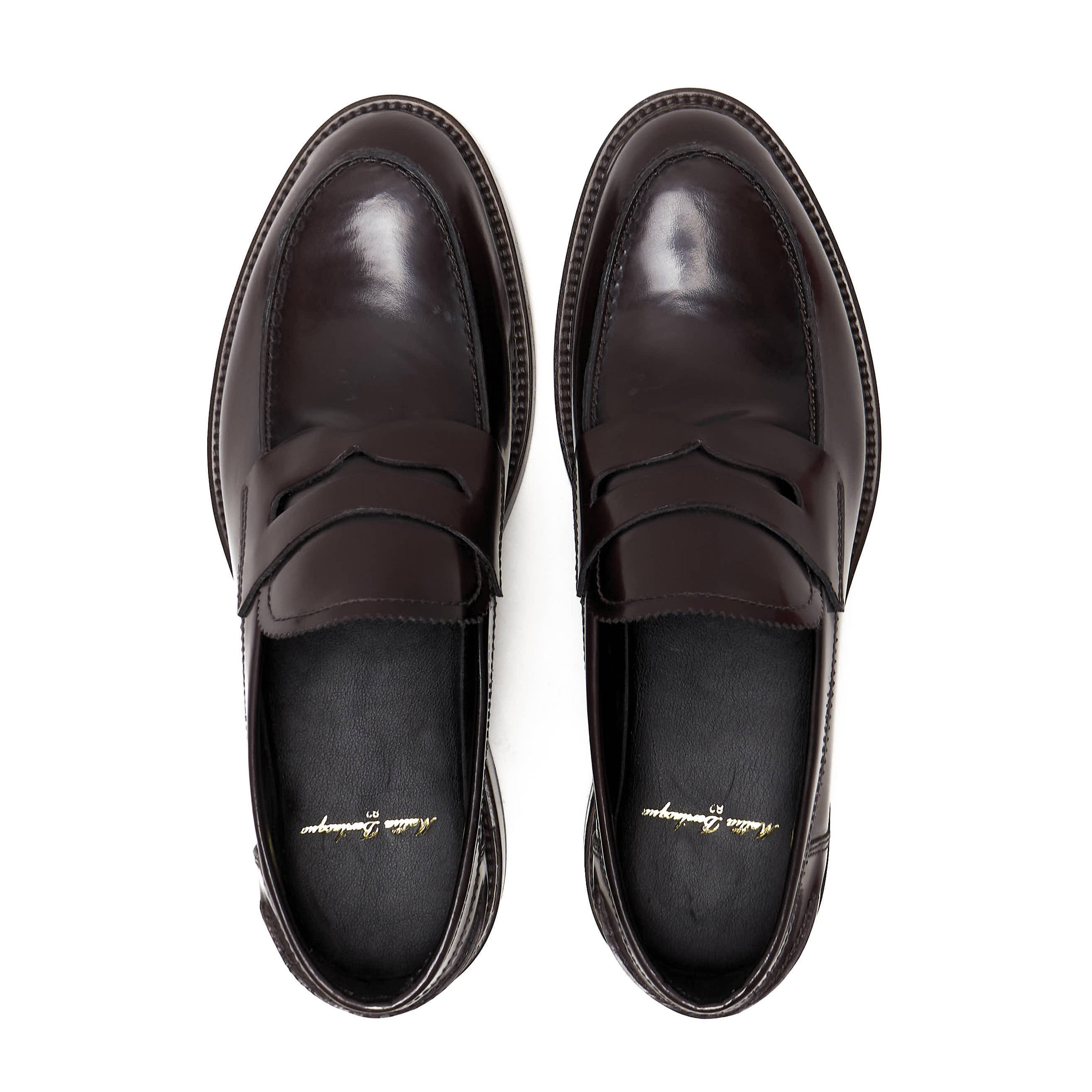 Scarpe - Mocassino penny loafer da uomo in vitello spazzolato