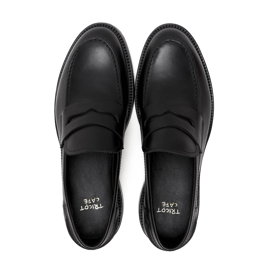 Scarpe - Mocassino penny loafer da uomo in vitello spazzolato