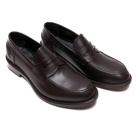 Scarpe - Mocassino penny loafer da uomo in vitello spazzolato
