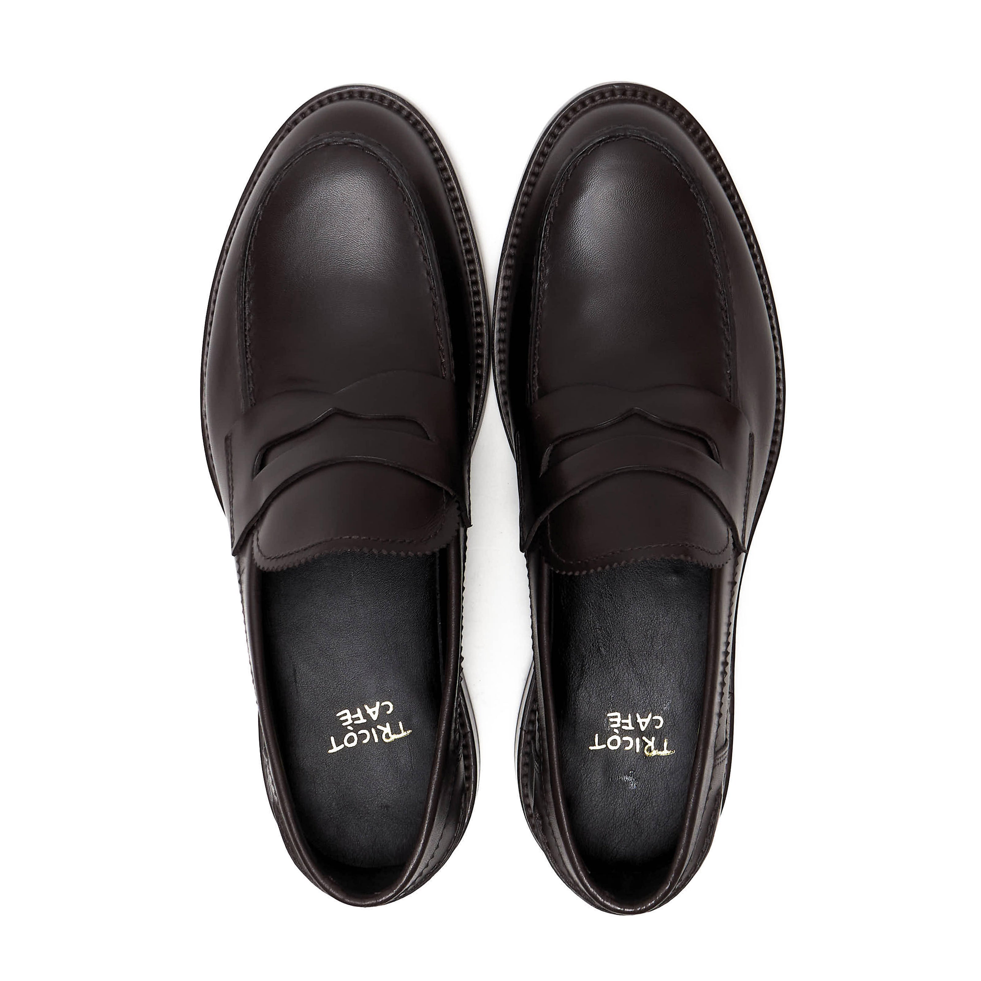 Scarpe - Mocassino penny loafer da uomo in vitello spazzolato