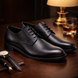 Scarpe - Derby plain toe da uomo in vitello – elegante in vera pelle