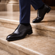 Scarpe - Derby plain toe da uomo in vitello – elegante in vera pelle