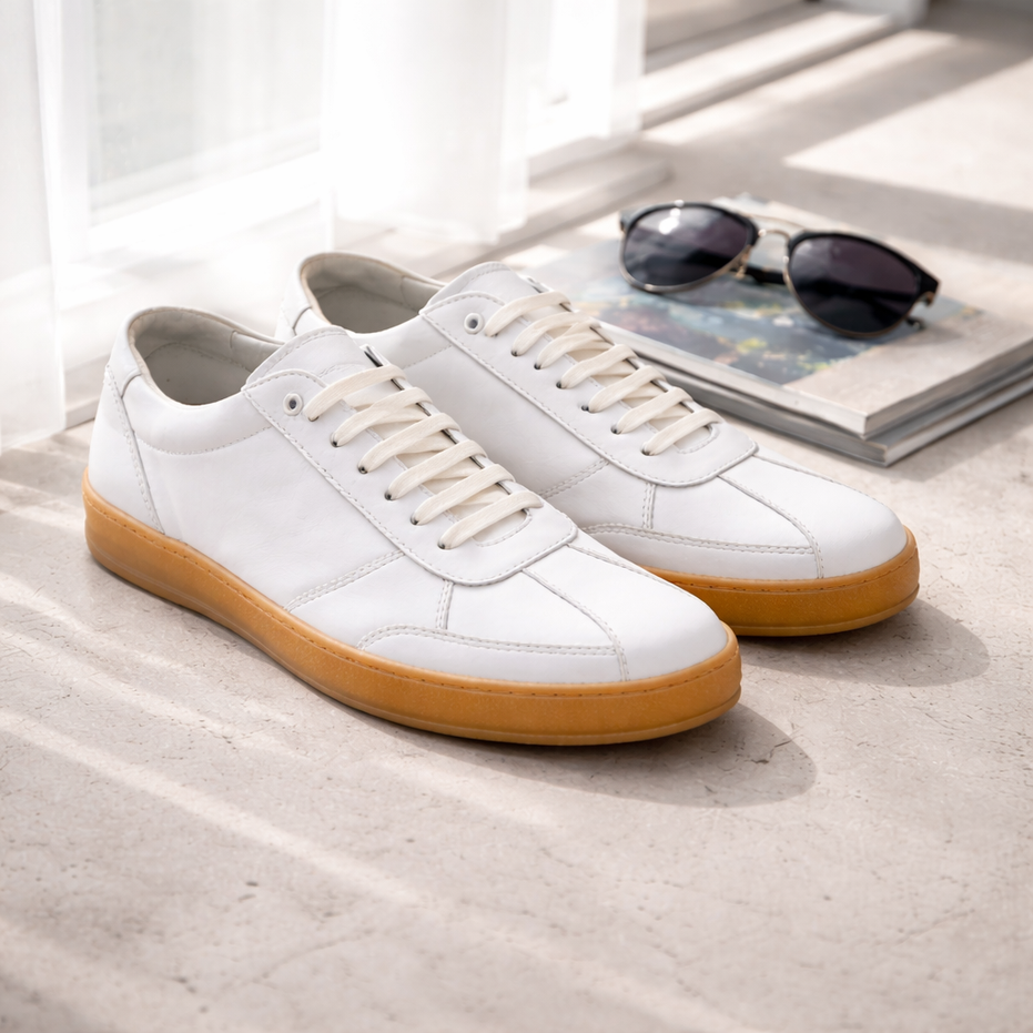 Scarpa - Sneaker da uomo in vitello liscio – Suola in gomma
