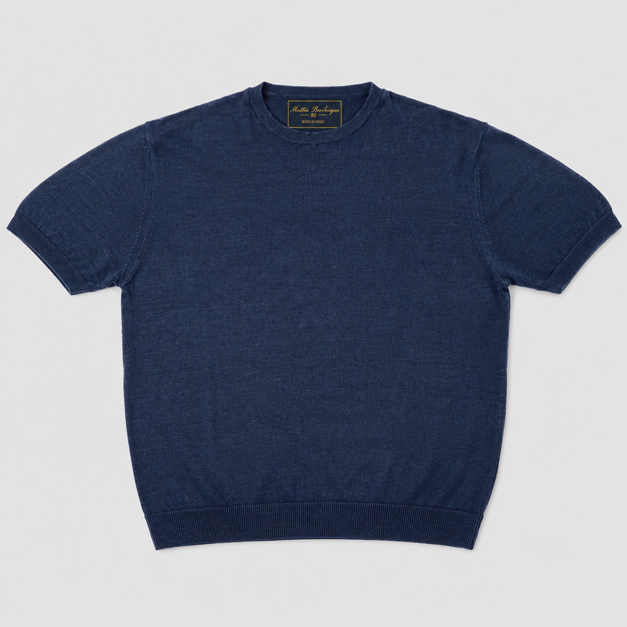 T-shirt girocollo da uomo in lino biologico – Finezza 12