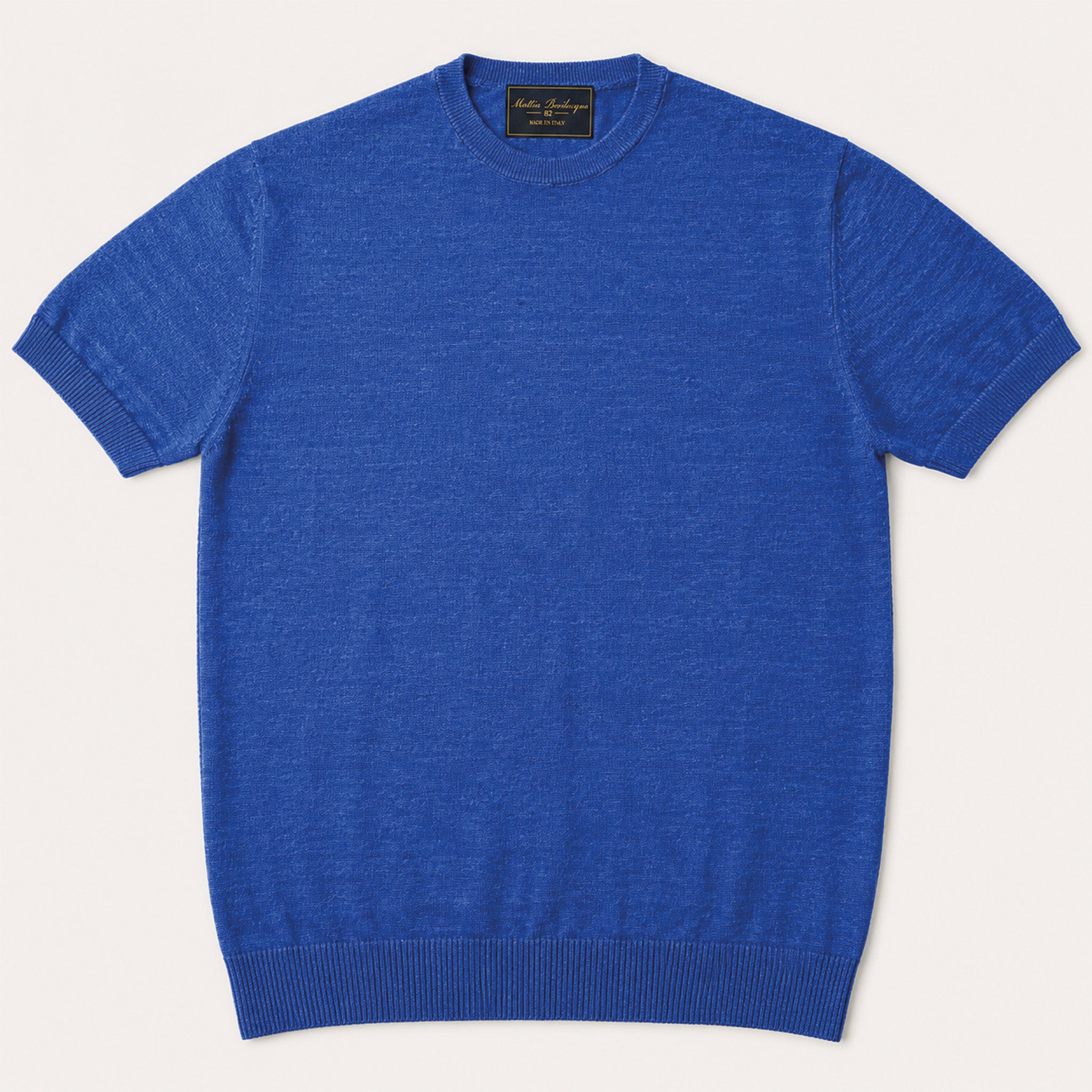 T-shirt girocollo da uomo in lino biologico – Finezza 12