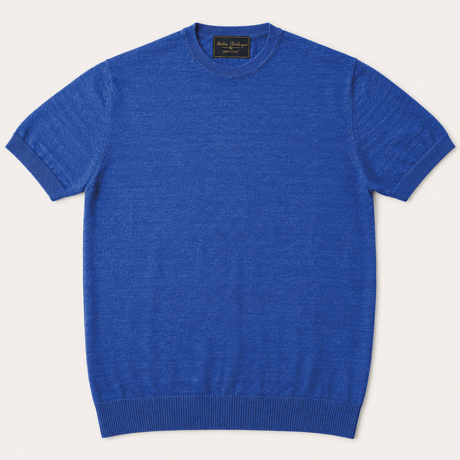 T-shirt girocollo da uomo in lino biologico – Finezza 12