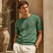 T-shirt girocollo da uomo in lino biologico – Finezza 12