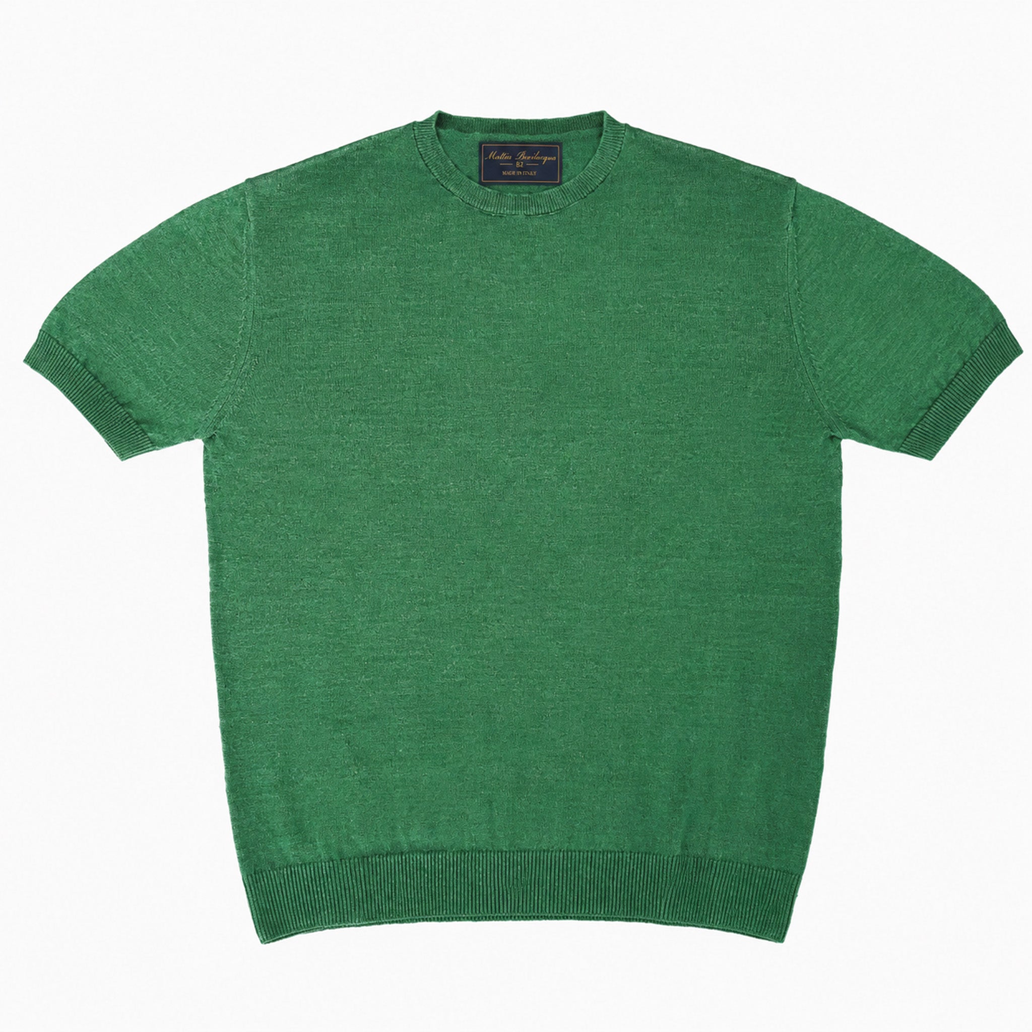 T-shirt girocollo da uomo in lino biologico – Finezza 12