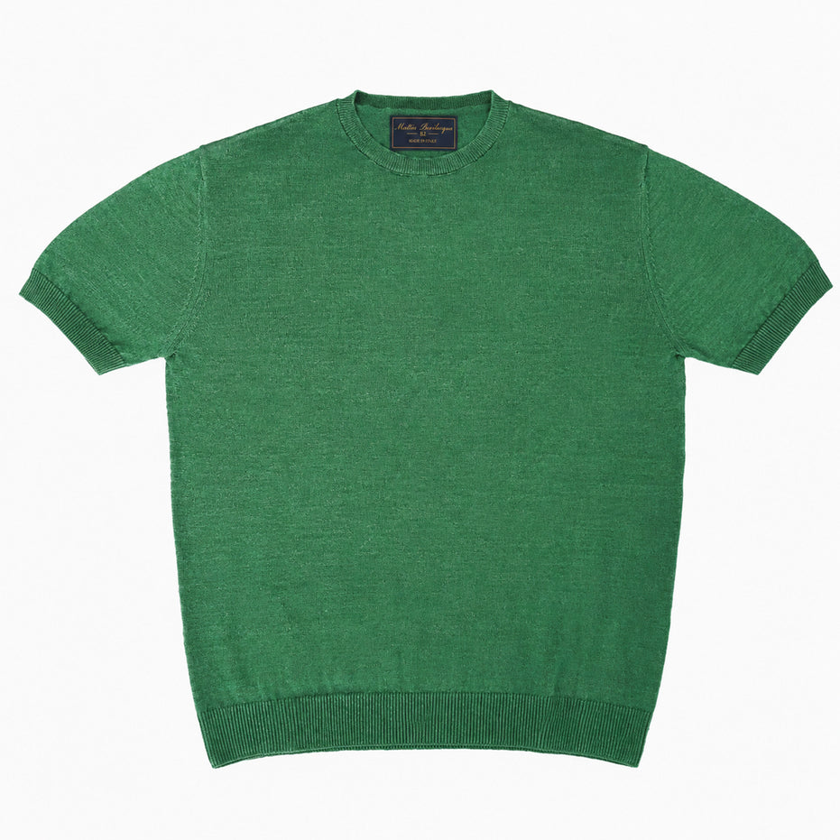 T-shirt girocollo da uomo in lino biologico – Finezza 12