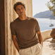 T-shirt girocollo da uomo in lino biologico – Finezza 12