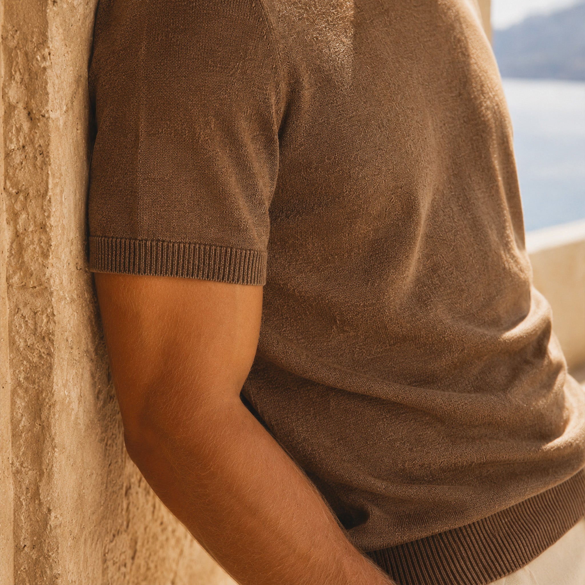 T-shirt girocollo da uomo in lino biologico – Finezza 12