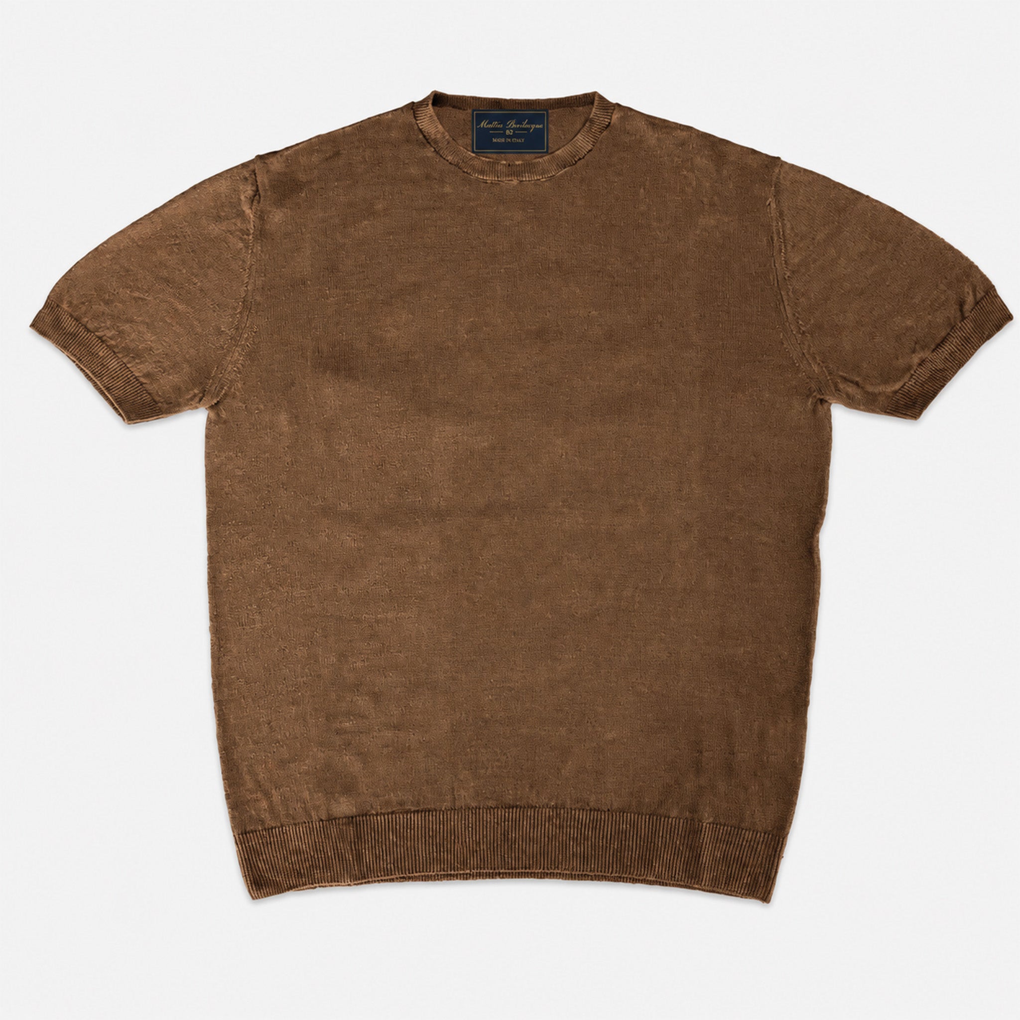 T-shirt girocollo da uomo in lino biologico – Finezza 12