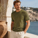 T-shirt girocollo da uomo in lino biologico – Finezza 12
