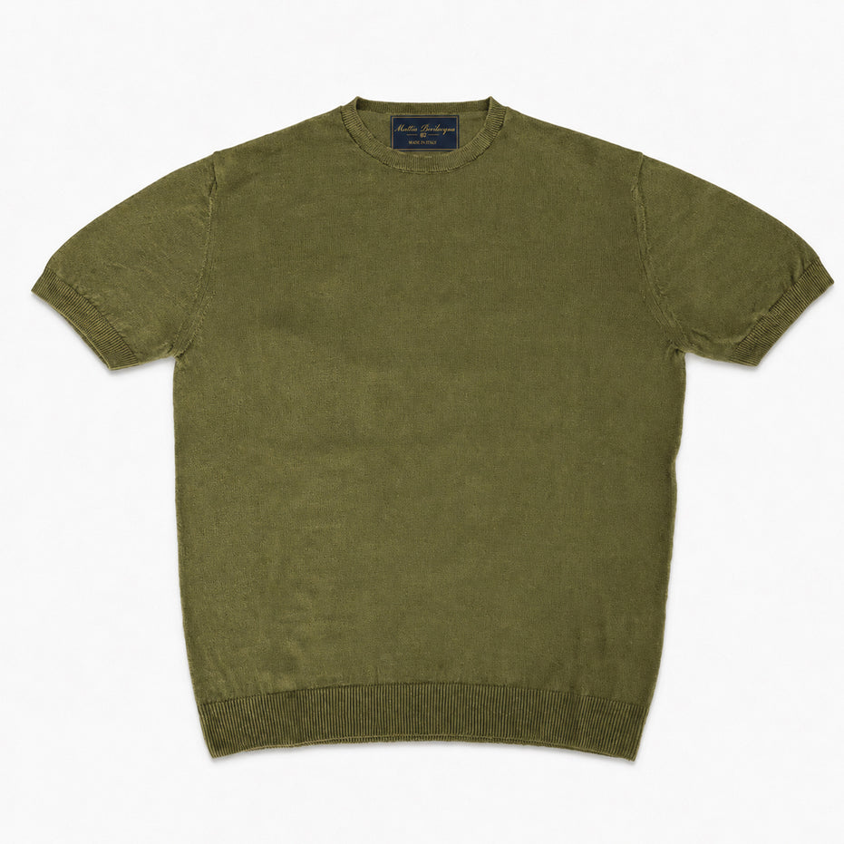 T-shirt girocollo da uomo in lino biologico – Finezza 12