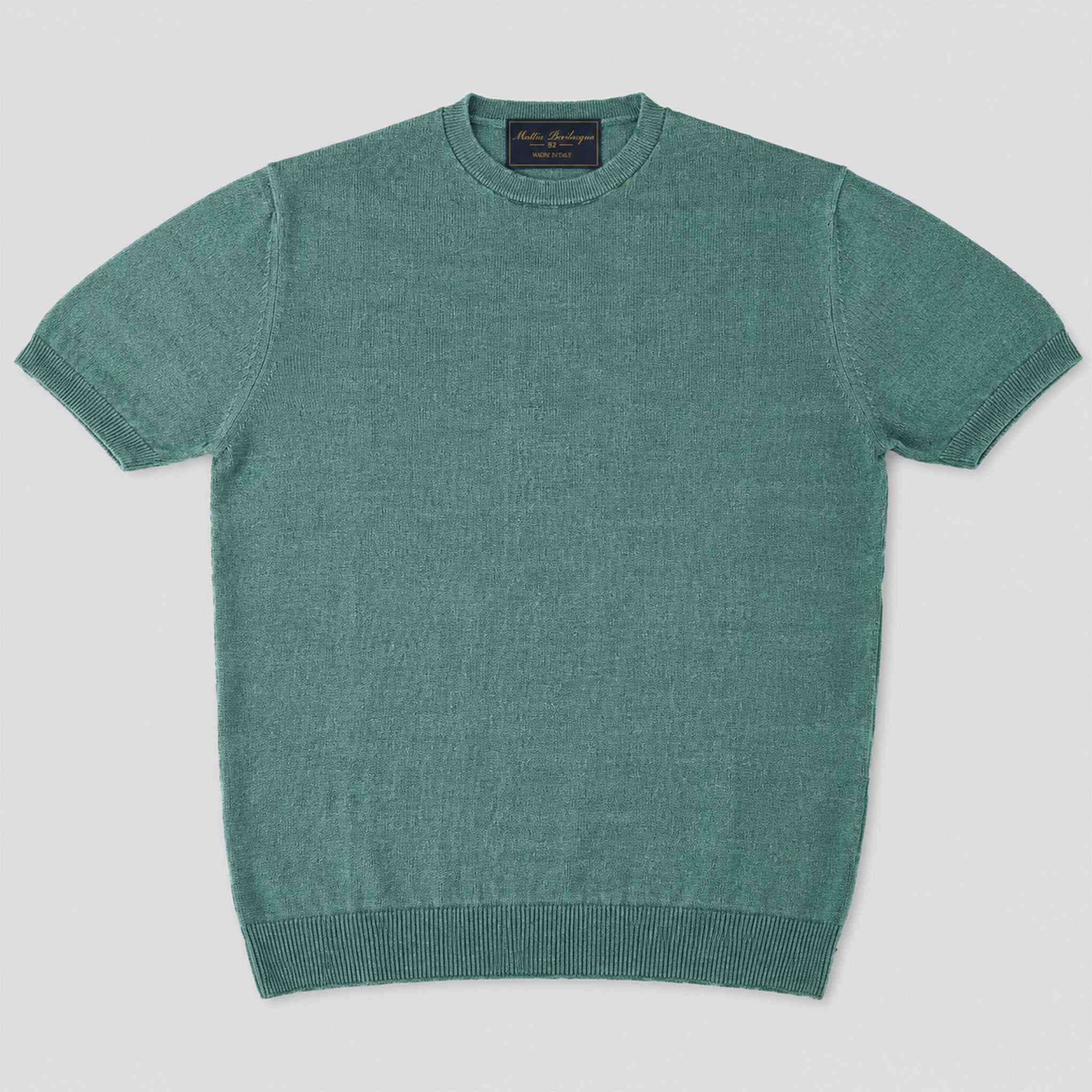 T-shirt girocollo da uomo in lino biologico – Finezza 12