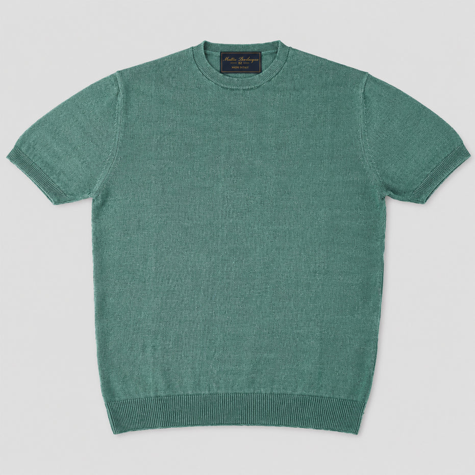 T-shirt girocollo da uomo in lino biologico – Finezza 12